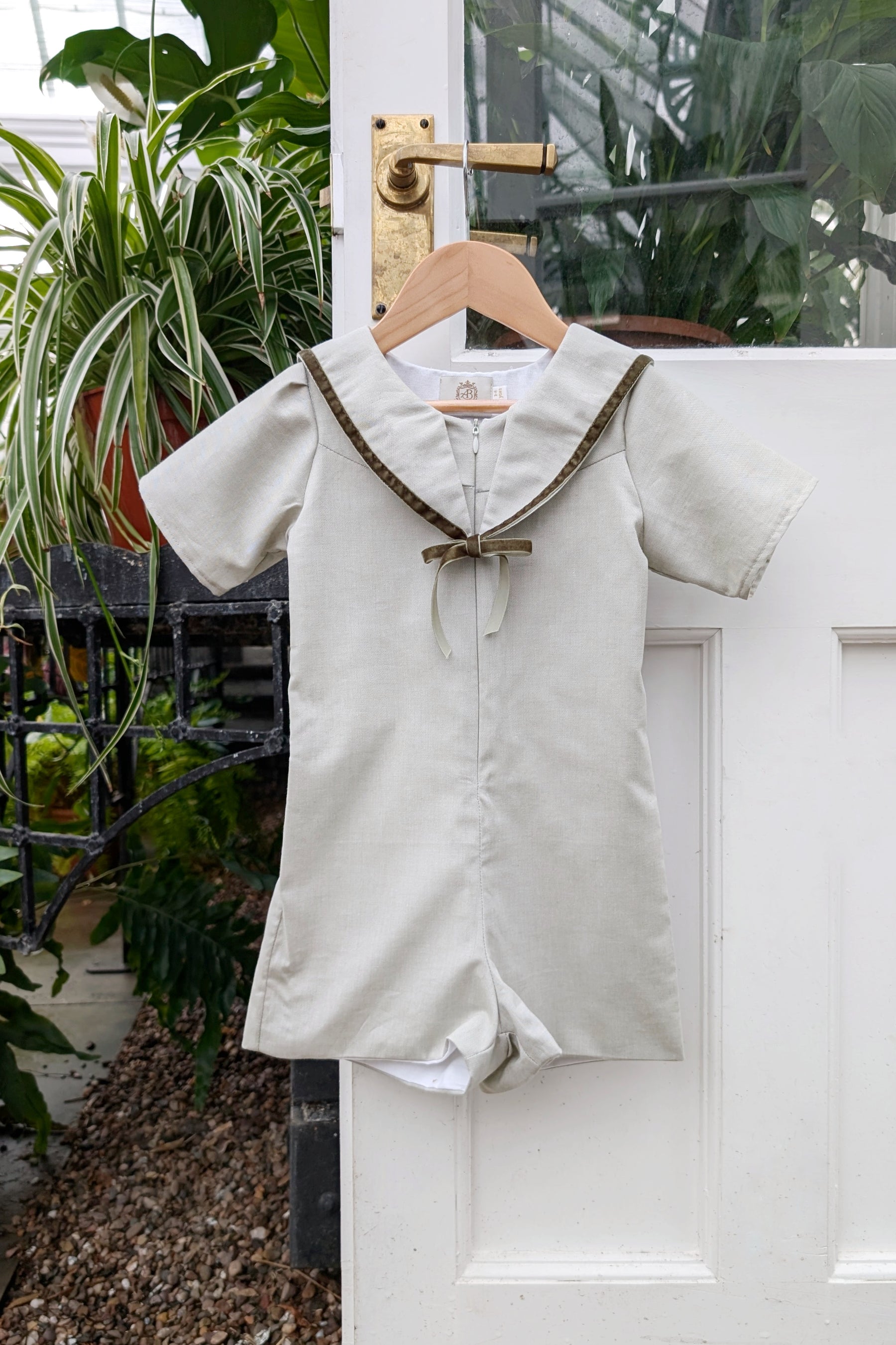 Sage Green Vintage Romper