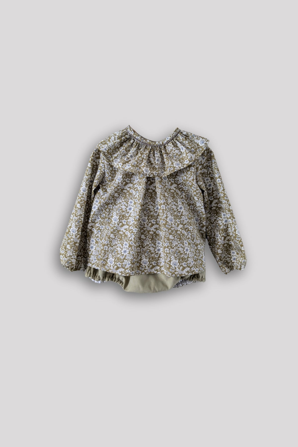 Sylvie Set | Green Floral (newborn - 6 years)