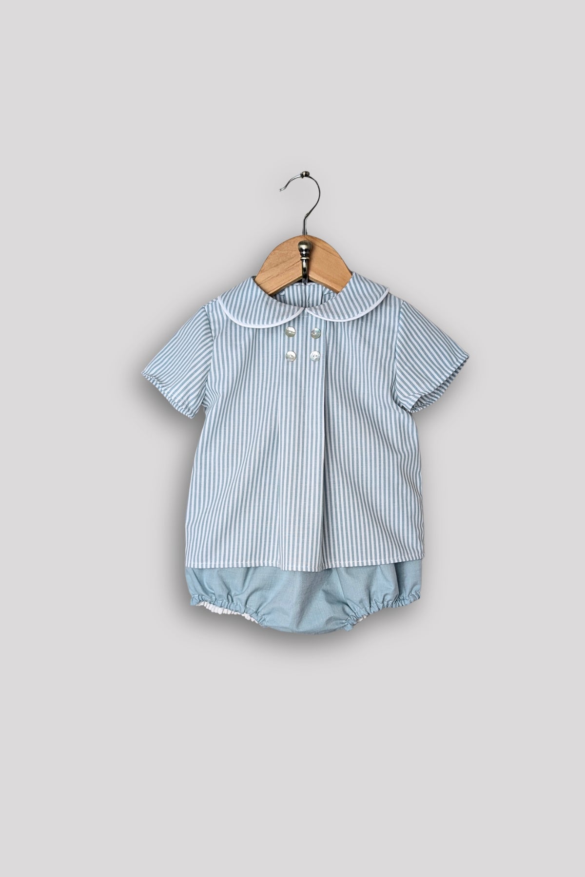 Green Stripe Shirt & Bloomers (Newborn - 5 years)