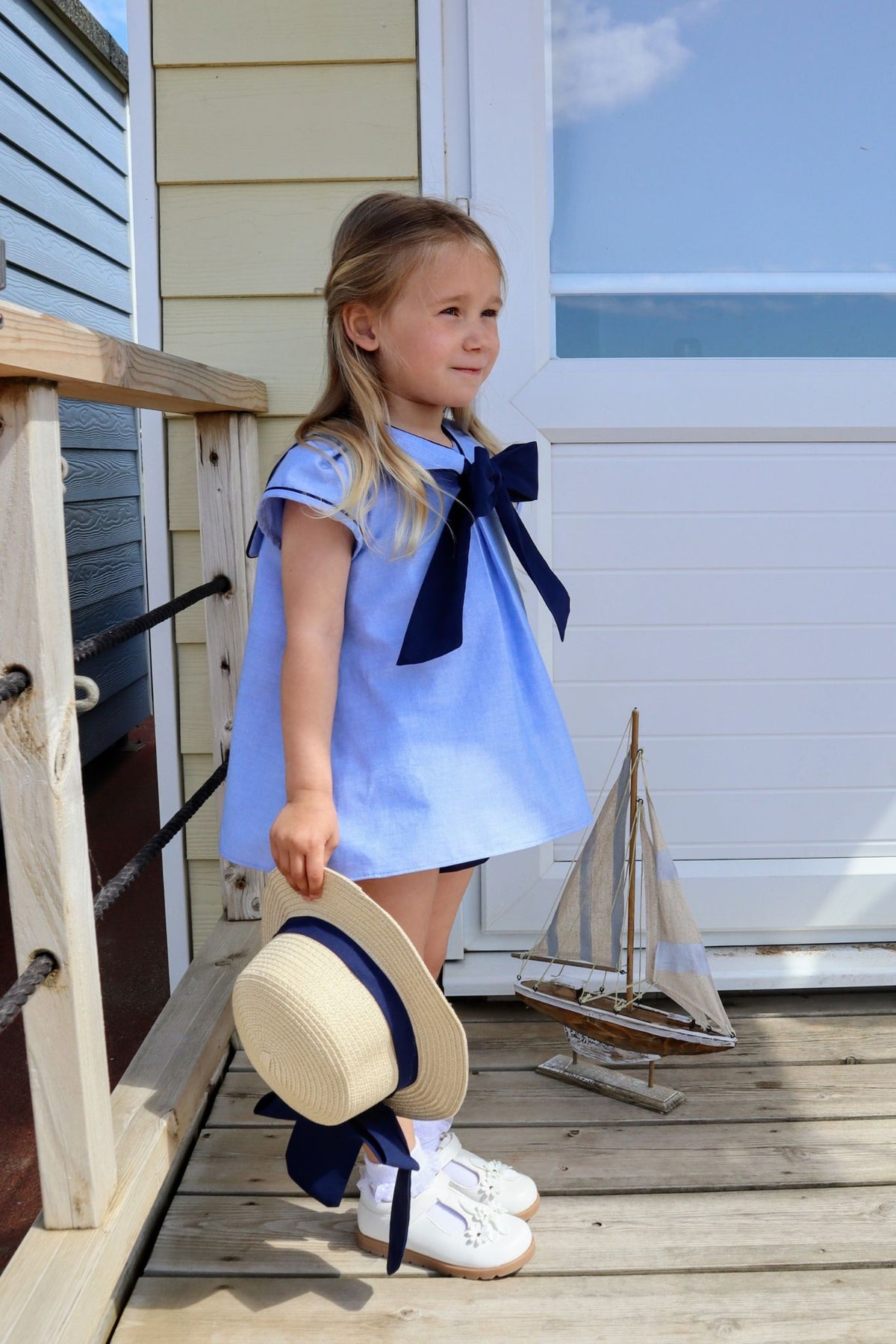 Sailor Bib Girls Dress