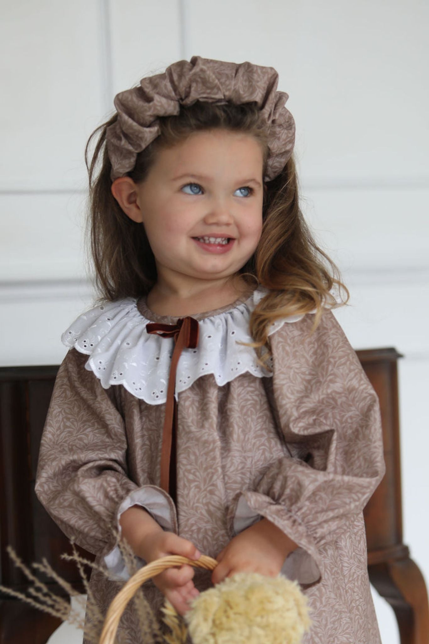 William Morris | Light Brown Ruffle Headband