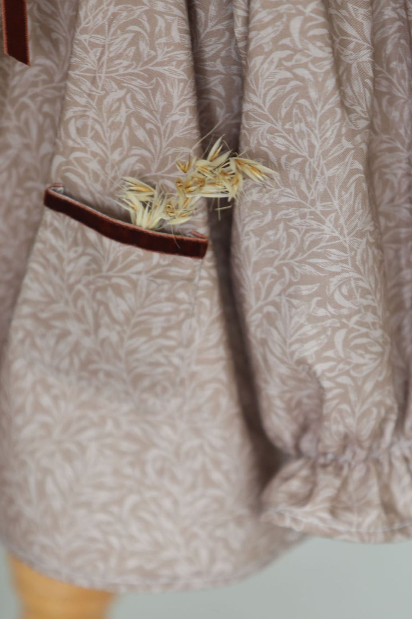 Primrose Dress & Bloomers Set | William Morris Soft Beige