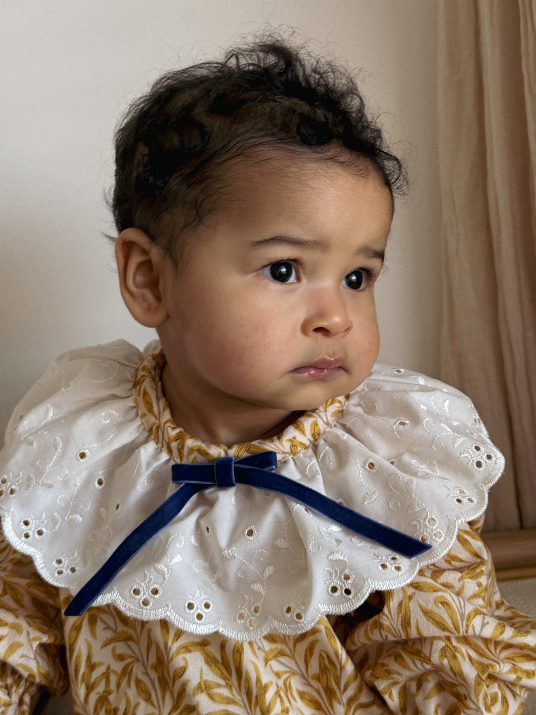 William Morris Long Sleeve Smock Romper