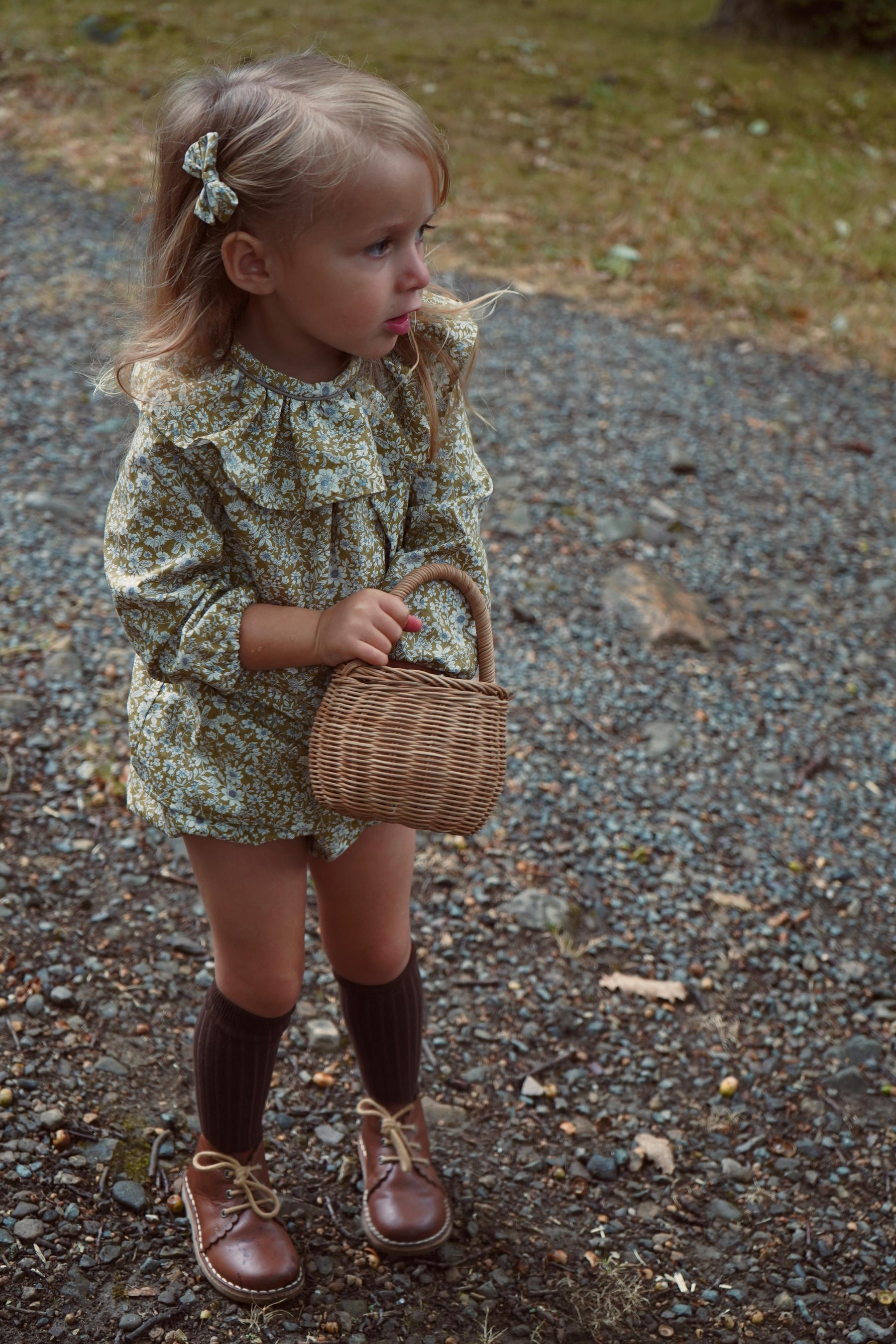 Sylvie Set | Green Floral (newborn - 6 years)