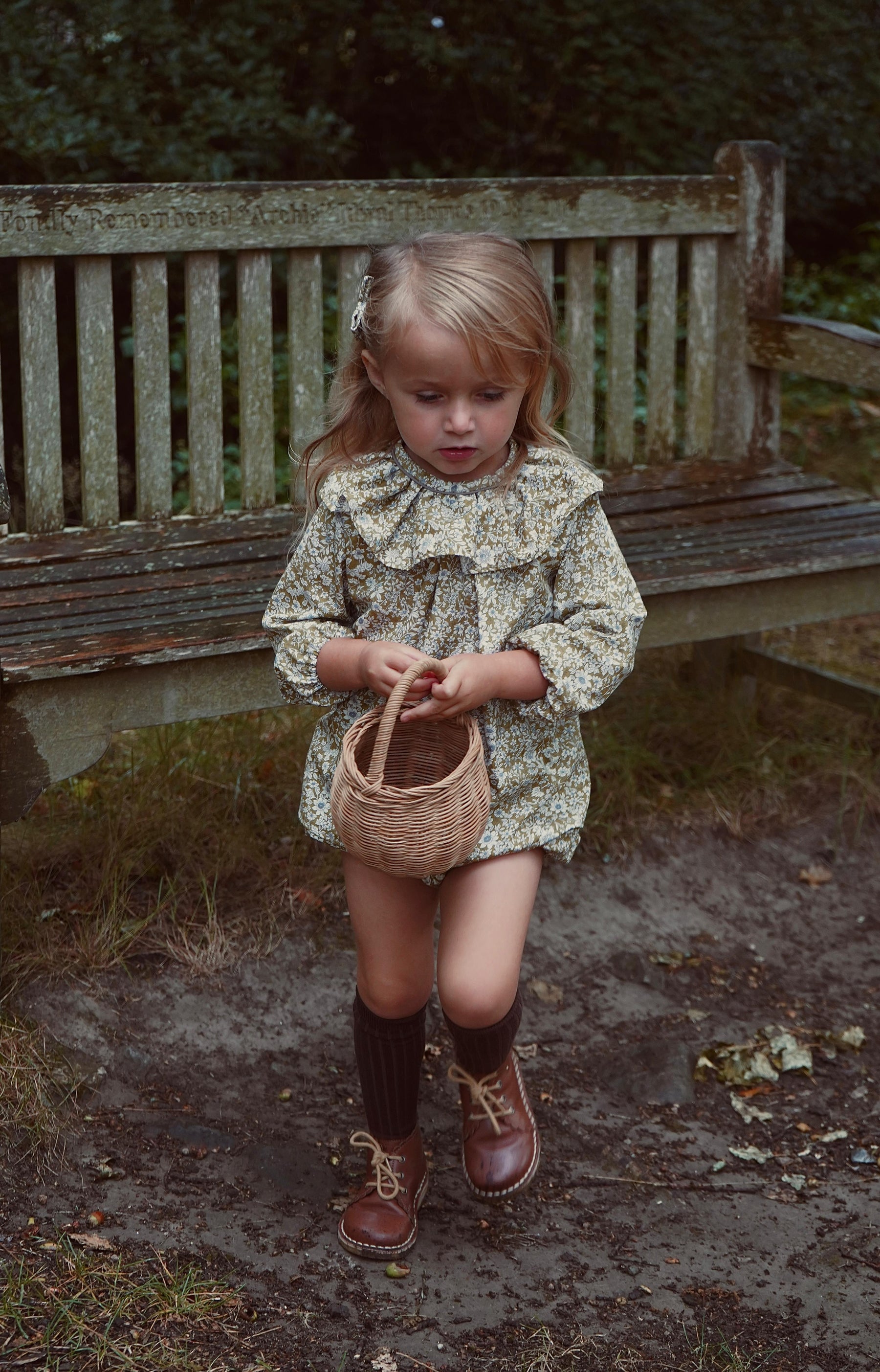 Sylvie Set | Green Floral (newborn - 6 years)