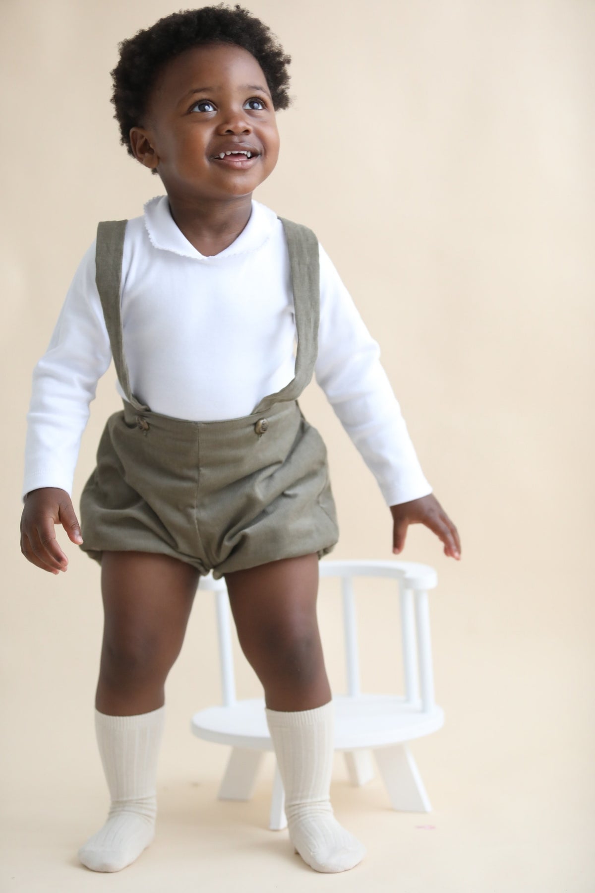 Braced Bloomers | Light Brown Needlecord