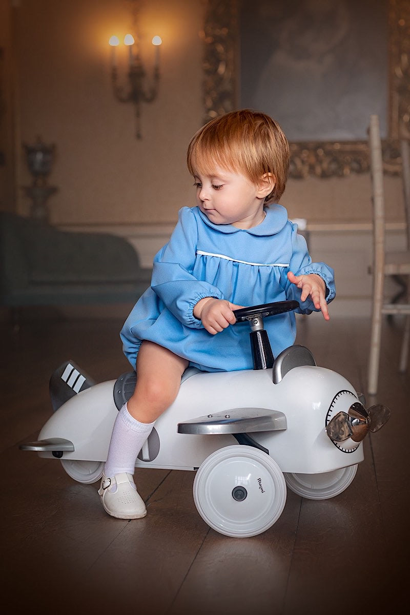 Kensington Romper Blue