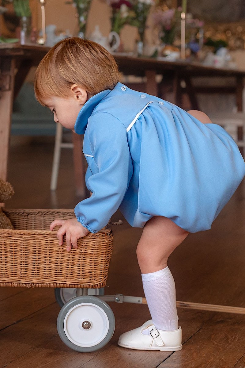 Kensington Romper Blue