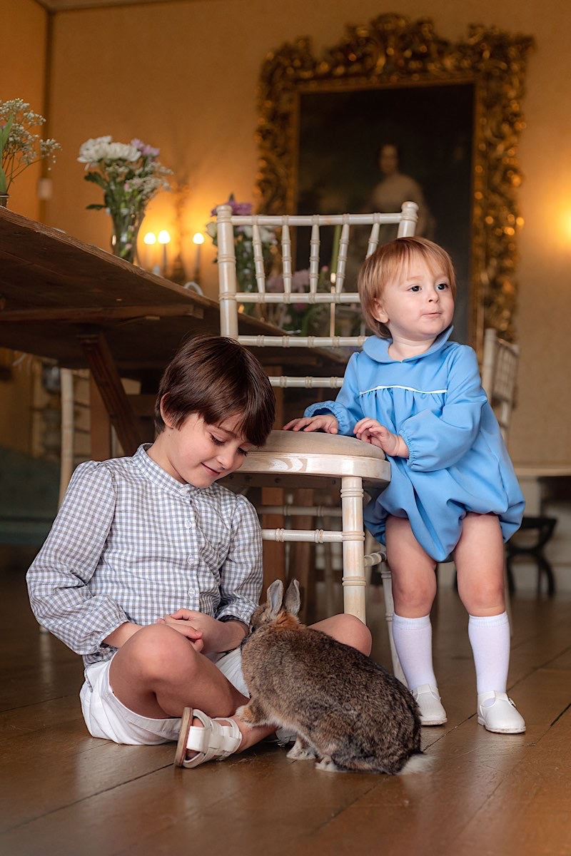 Kensington Romper Blue