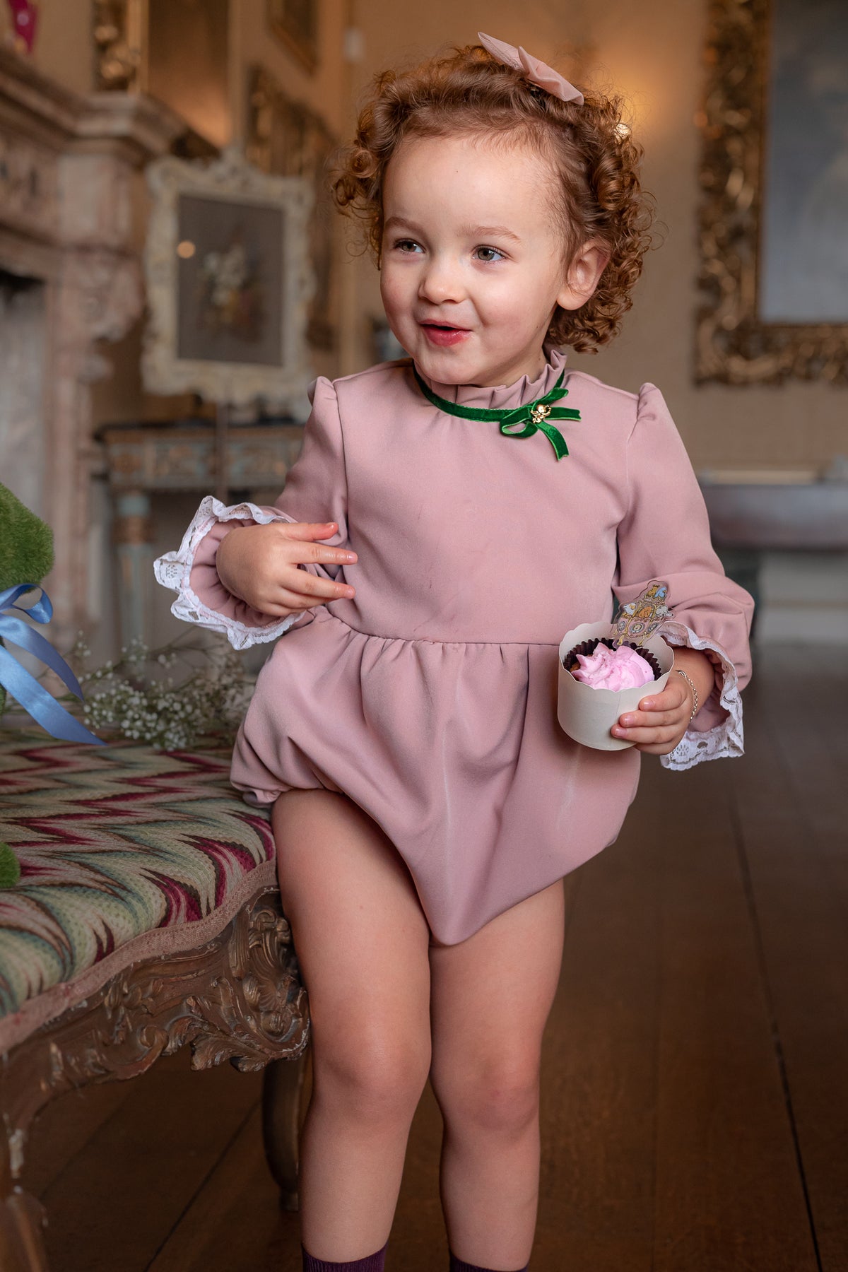 Victorian Inspired Girls Romper