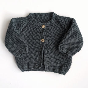 Newborn Handknit Cardigan & Bonnet Set