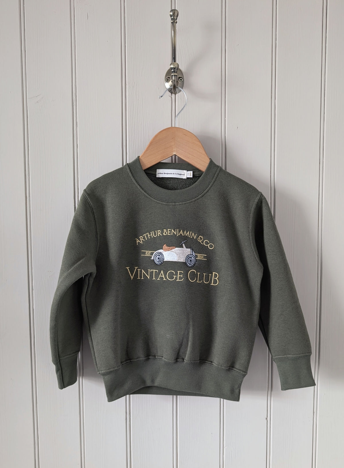 Vintage Club ™️ Sweater Khaki Green - Arthur Benjamin & Co