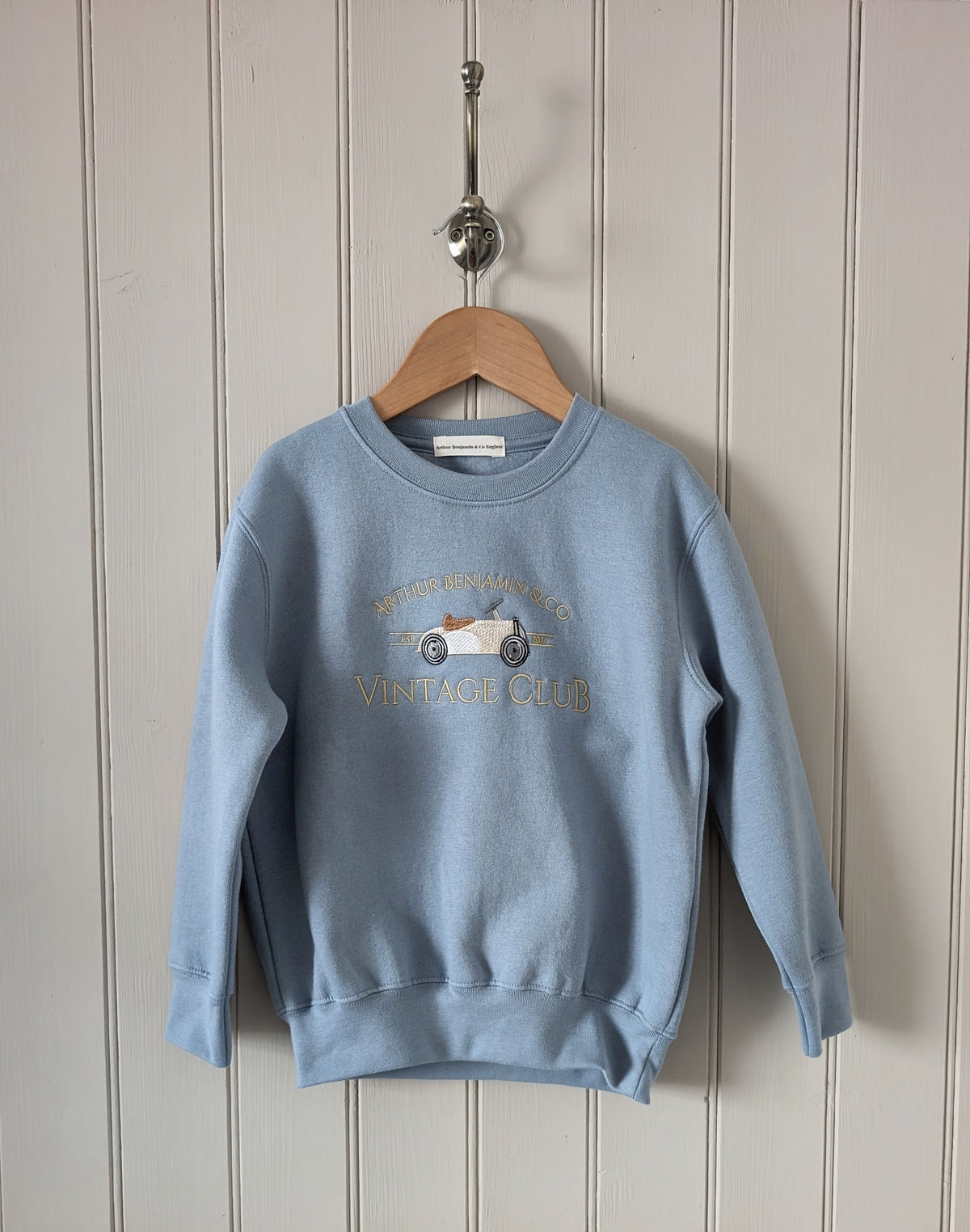 Vintage Club Sweater Dusty Blue