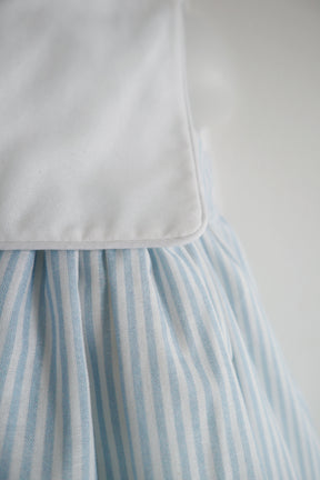 Blue Stripe Girls Sailor Dress