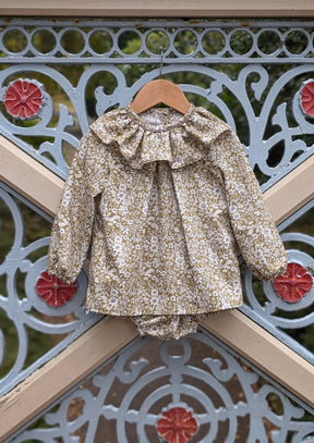 Sylvie Set | Green Floral (newborn - 6 years)