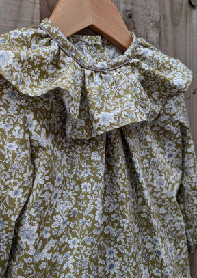 Sylvie Set | Green Floral (newborn - 6 years)