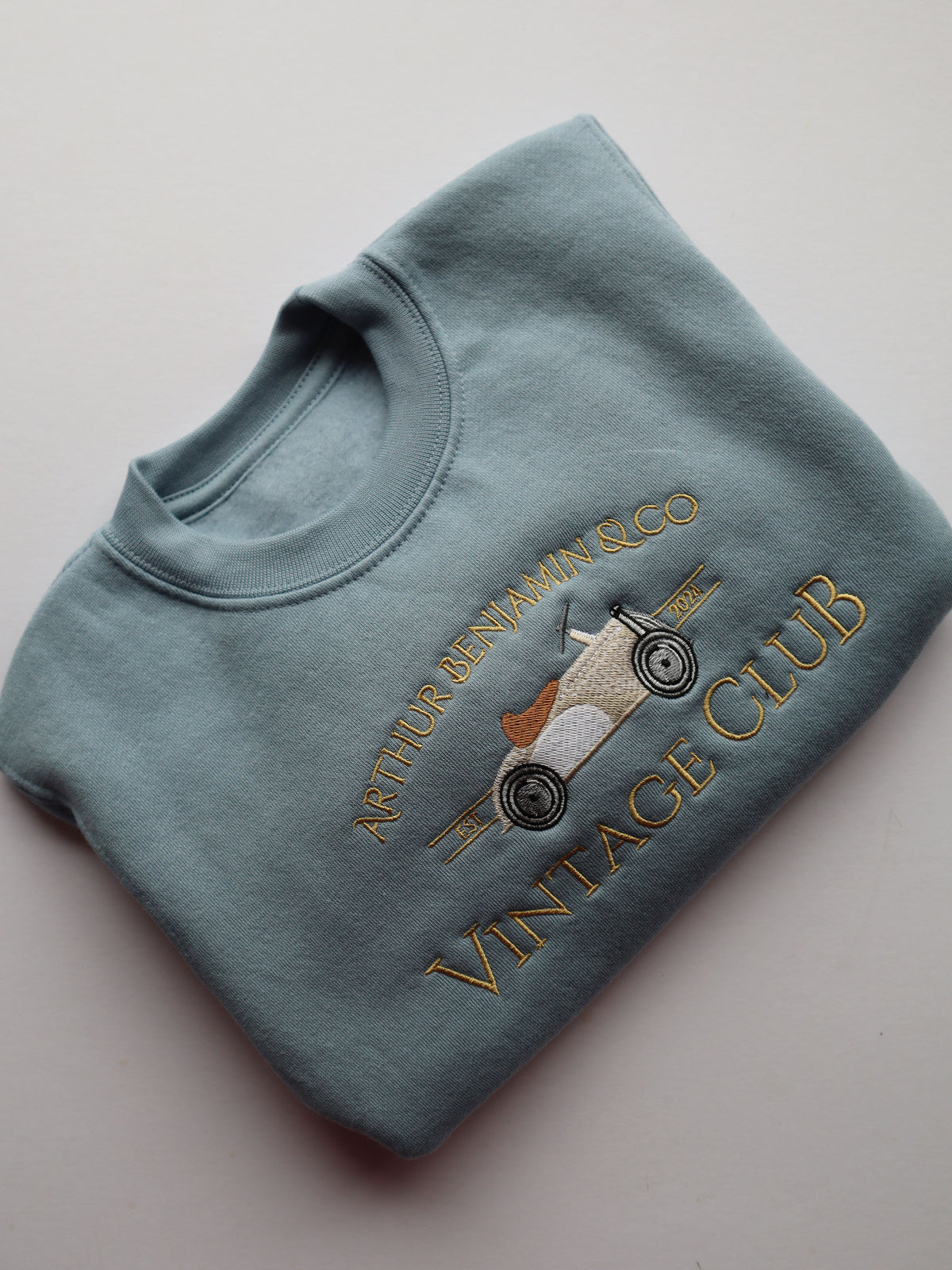Vintage Club Sweater Dusty Blue