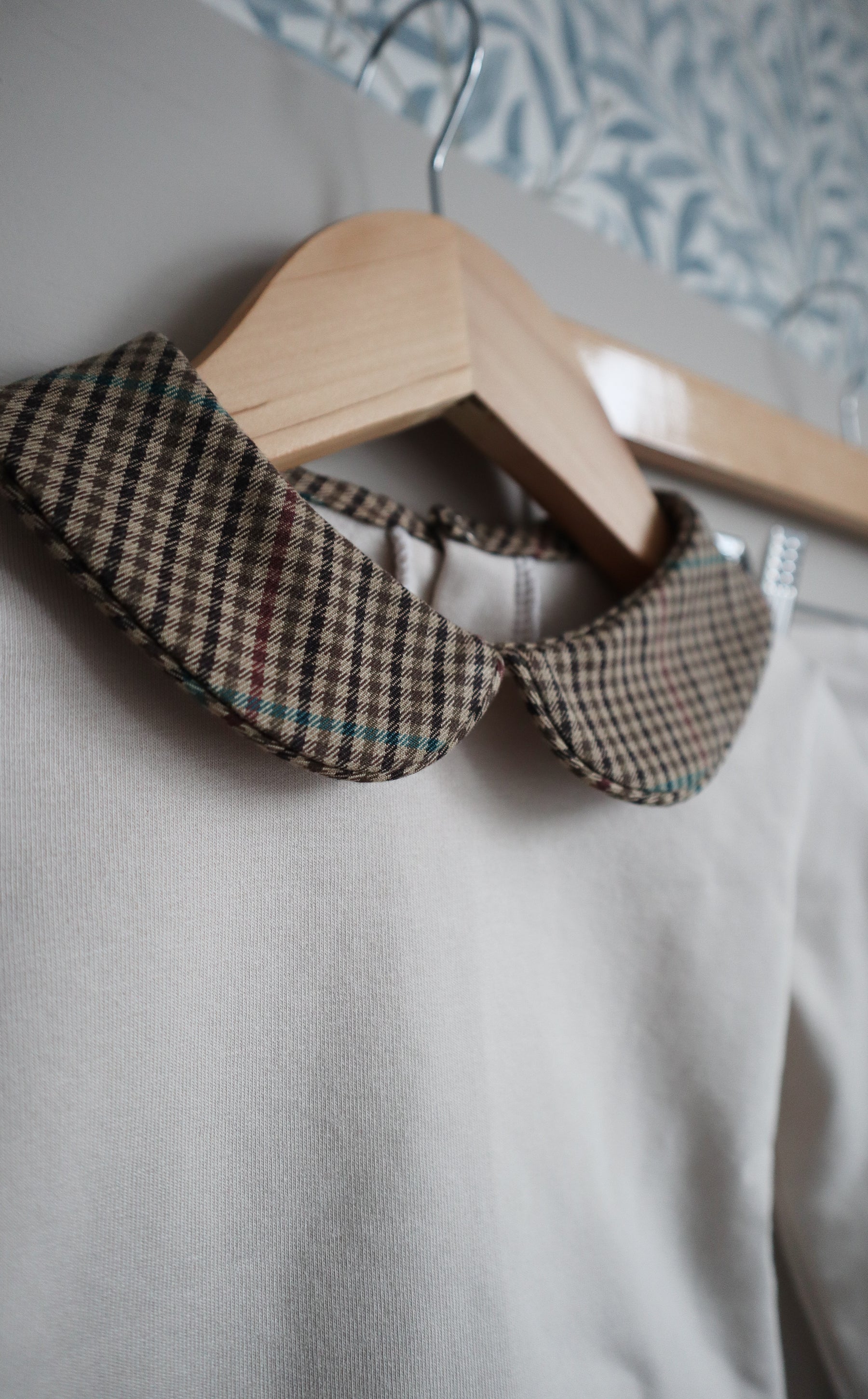 Tweed Collar Oatmeal Loungewear - Arthur Benjamin & Co