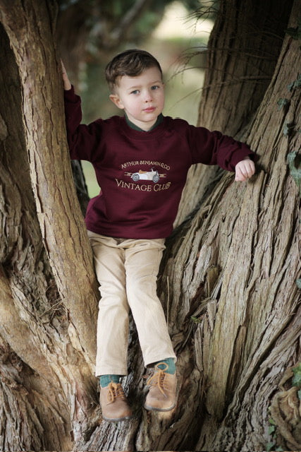 Vintage Club Sweater Maroon - Arthur Benjamin & Co