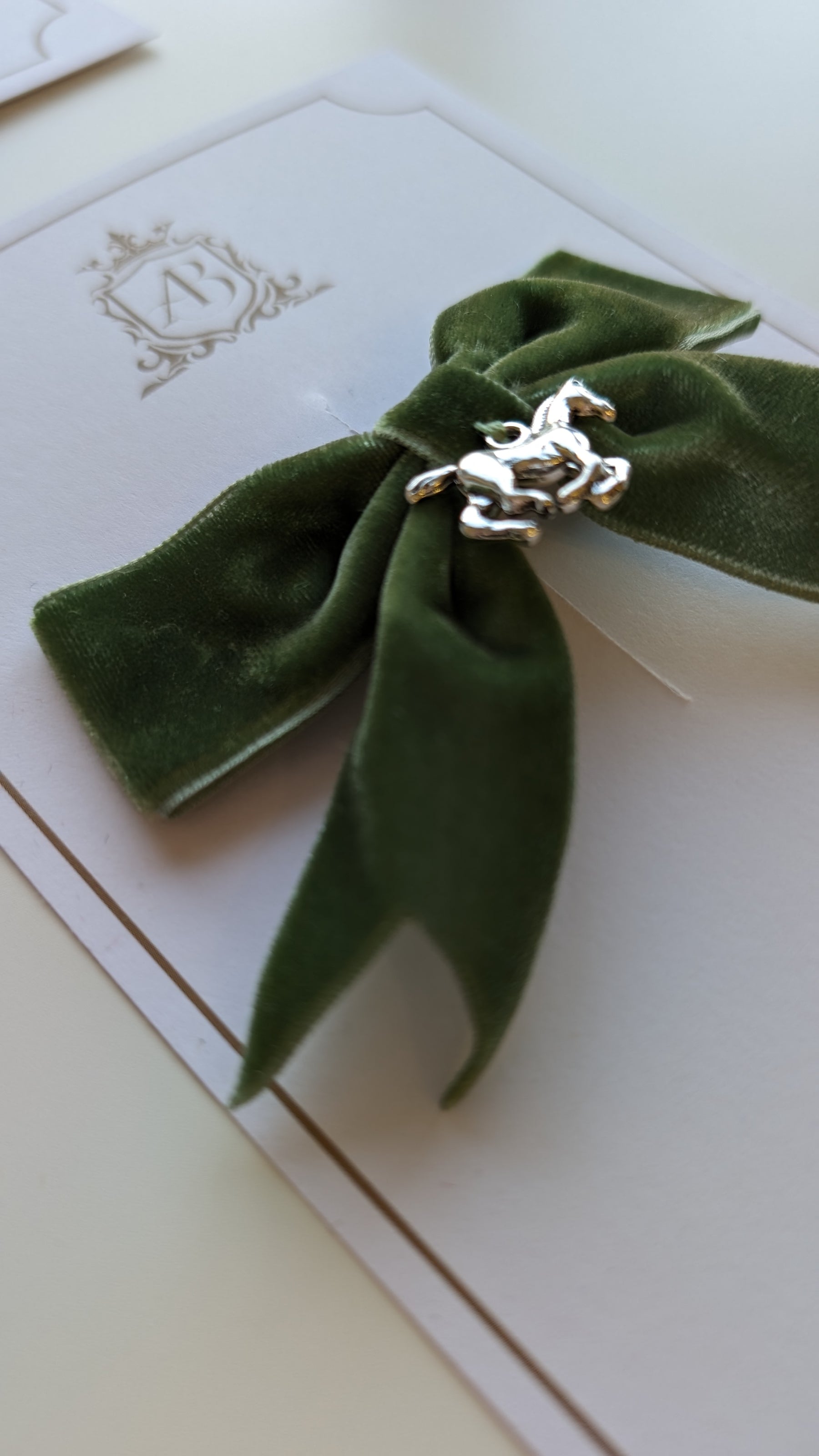 Sage Green Charm Bow - Arthur Benjamin & Co