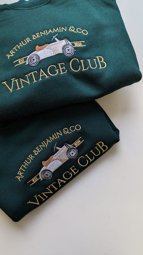 Vintage Club Sweater Racing Green - Arthur Benjamin & Co