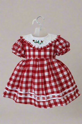 Red Gingham Picnic Dress