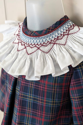 Burleigh Tartan Smock Collar Blouse & Bloomers
