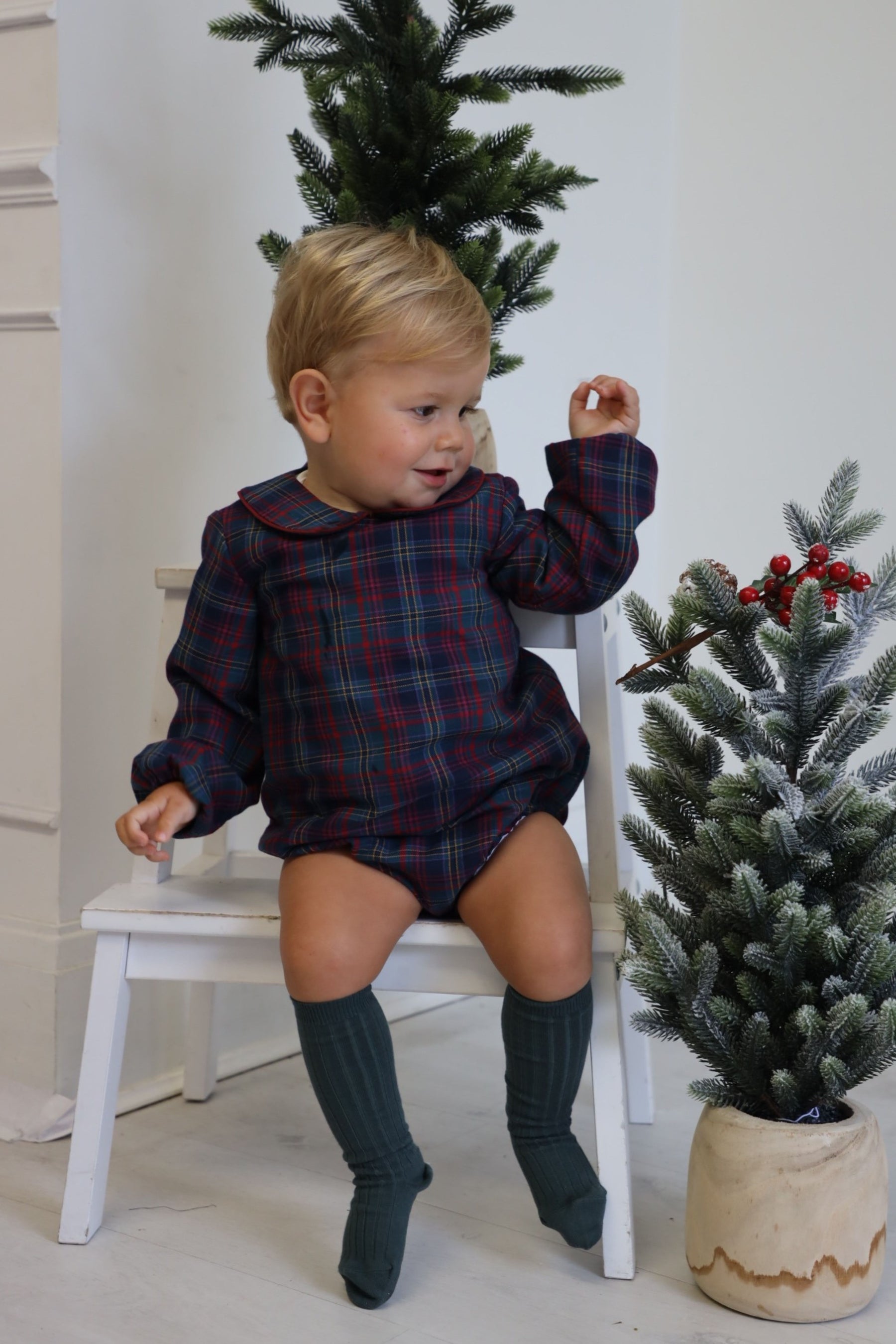Burleigh Tartan Romper