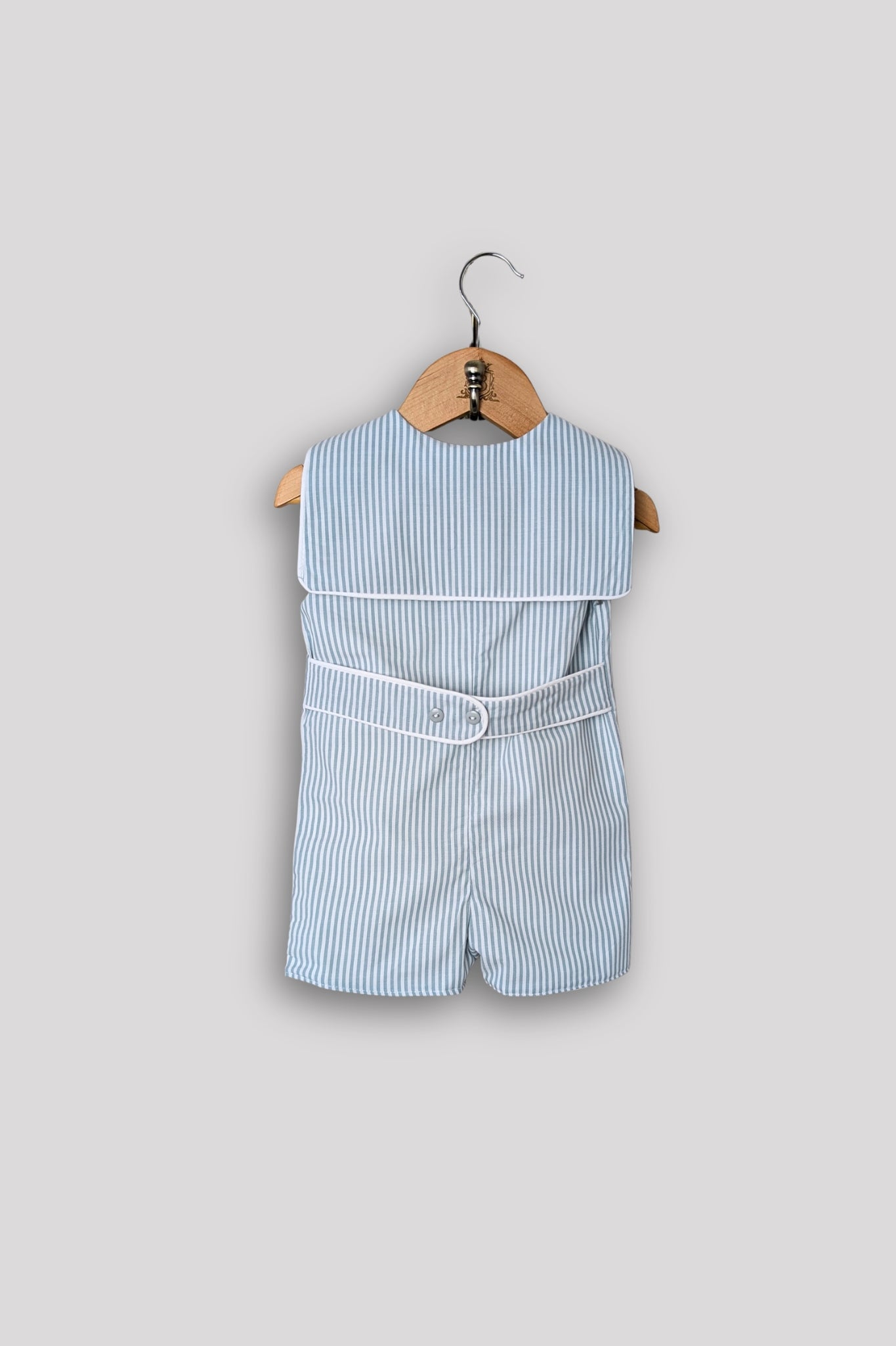 Green Stripe Sailor Collar Romper (6 months - 5 years)