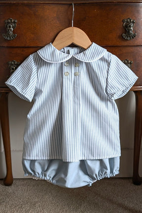 Green Stripe Shirt & Bloomers (Newborn - 5 years)