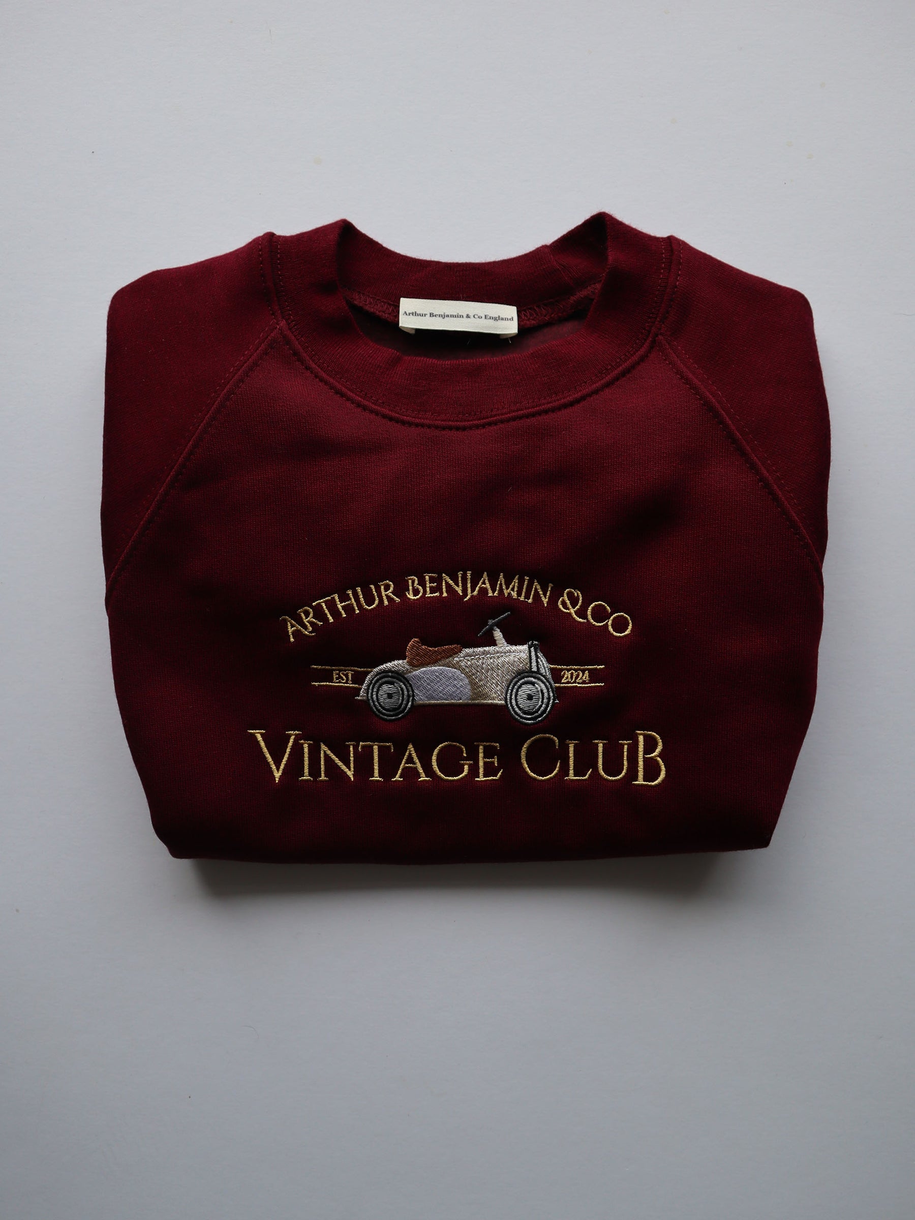 Vintage Club Sweater Maroon - Arthur Benjamin & Co