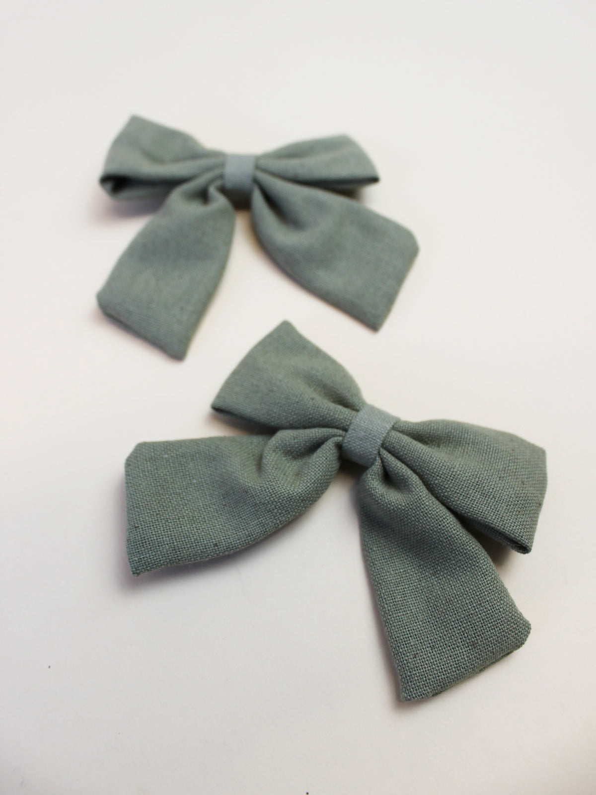 Linen Hair Bows