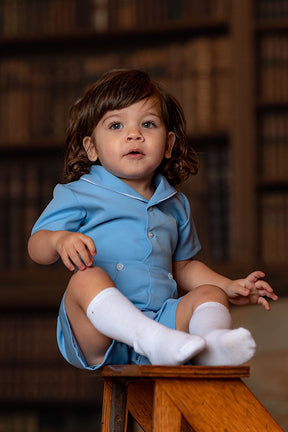 Blue Sailor Romper 