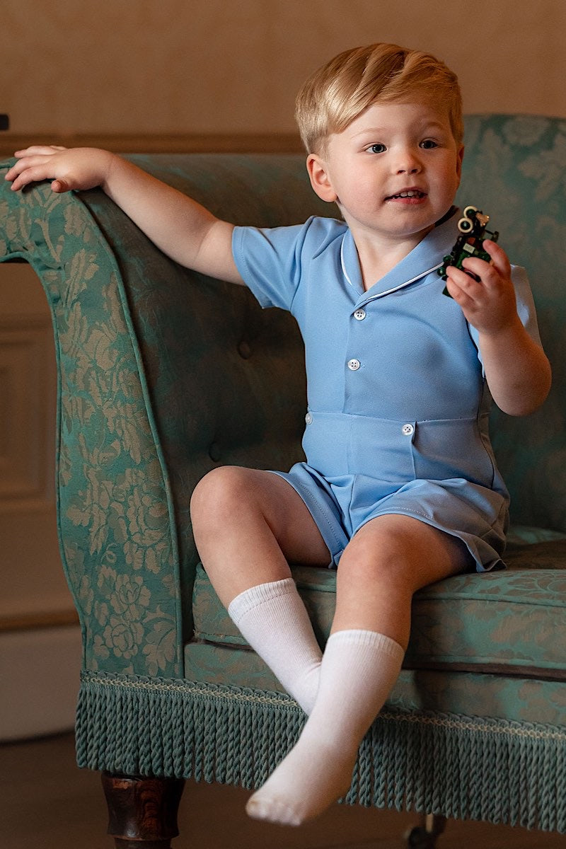 Blue Sailor Romper 