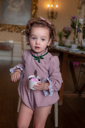 Victorian Inspired Girls Romper 