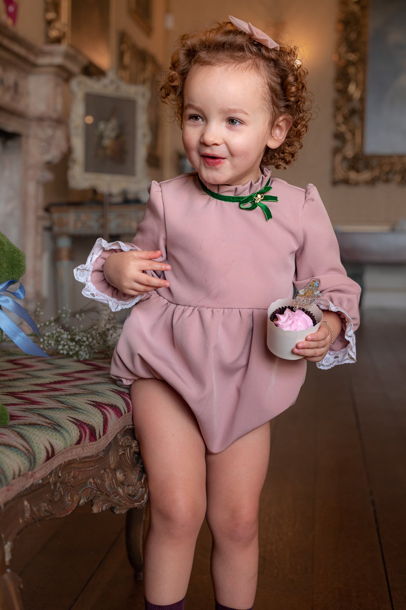 Victorian Inspired Girls Romper 